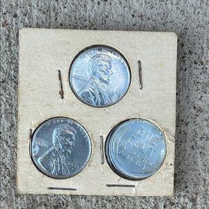 Set of Three Lincoln Pennies